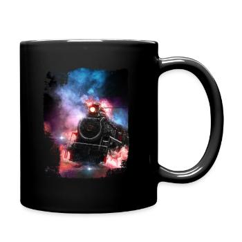 Locomotive à vapeur Chemin de fer Locomotive Train Train - Mug uni - noir - Droite