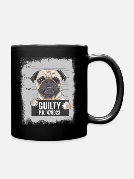 Chien drôle cadeau drôle animaux drôles - Mug uni - noir