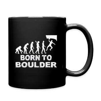 bouldering; Evolution; boulder; Sports; Climb - Full Colour Mug - black - Right