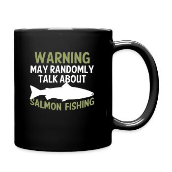 Drôle de pêche au saumon Cadeau du lac Freshwater - Mug uni - noir - Droite