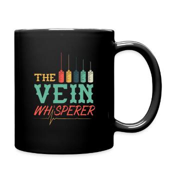 Phlebologe Phlebologie The Vein Whisperer - Tasse einfarbig - Schwarz - Rechts