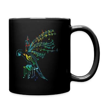 Bird of music - Full Colour Mug - black - Right