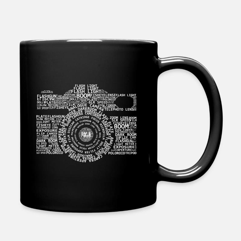 Camera description - Full Colour Mug - black