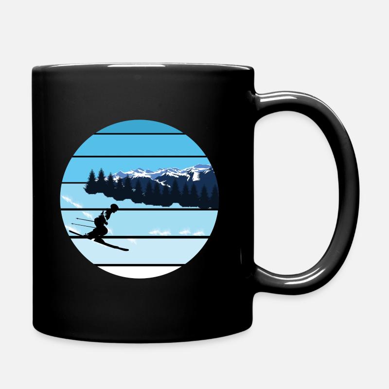 Skier - Tasse einfarbig - Schwarz