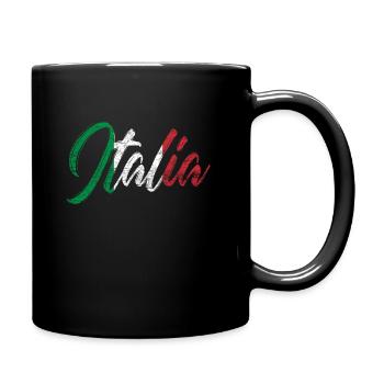 Italy - Full Colour Mug - black - Right
