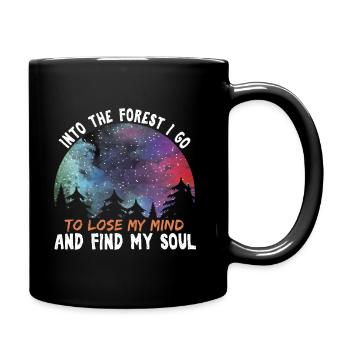 Into The Forest I Go - Full Colour Mug - black - Right