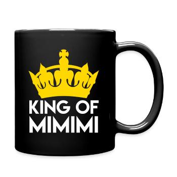 King Of Mimimi Statement Ironie Spruch - Tasse einfarbig - Schwarz - Rechts