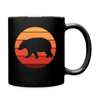 Ours animal sauvage - Mug uni - noir - Droite