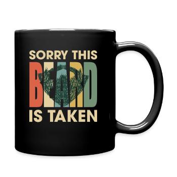 Désolé cette barbe est prise Vintage rétro drôle - Mug uni - noir - Droite