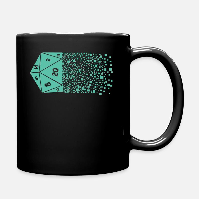 Pen And Paper Verschwindender Würfel - Tasse einfarbig - Schwarz