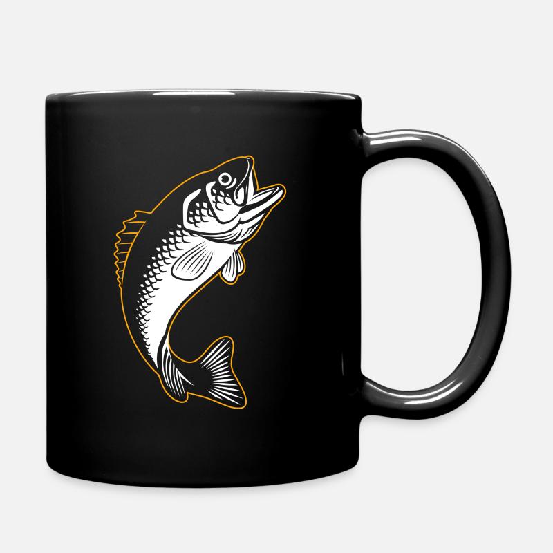 Carpe silhouette poisson - Mug uni - noir