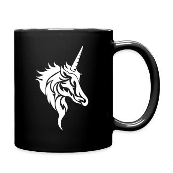 Cool unicorn - Full Colour Mug - black - Right
