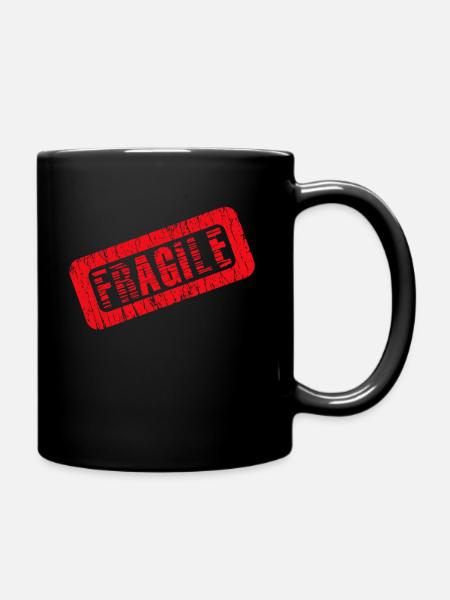 fragile - Mug uni - noir