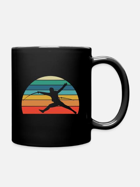 Fechten - Tasse einfarbig - Schwarz