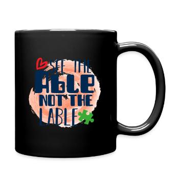 Autism autistic - Full Colour Mug - black - Right