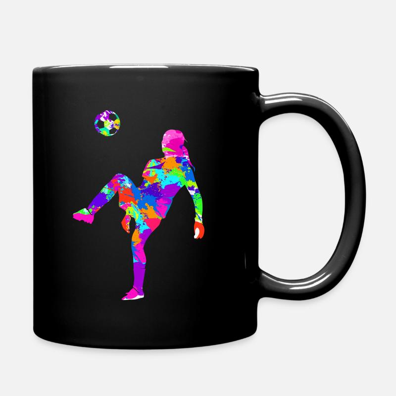 Frauenfußball - Tasse einfarbig - Schwarz