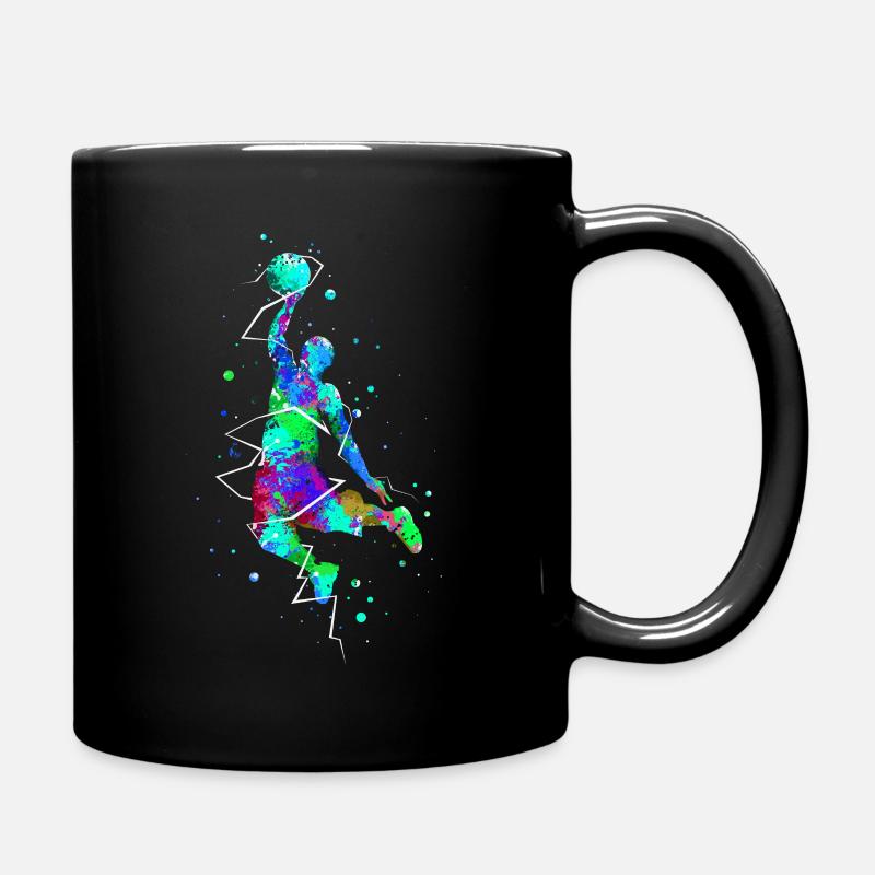 Basketball Dunk Basketballer - Tasse einfarbig - Schwarz