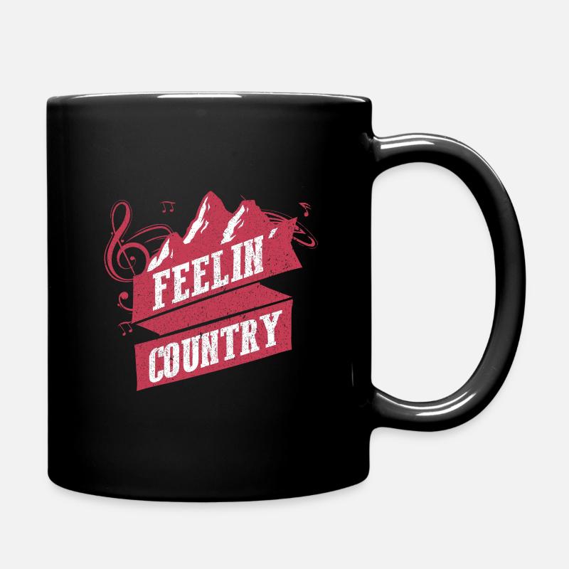 Country Music - Tasse einfarbig - Schwarz