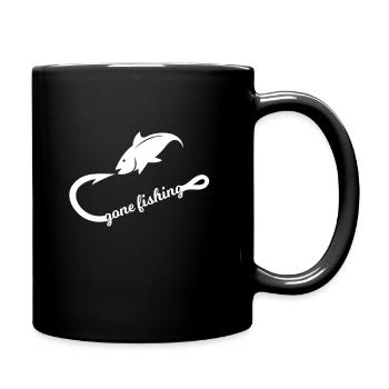 Pêche, canne à pêche, pêcheurs, hommes - Mug uni - noir - Droite
