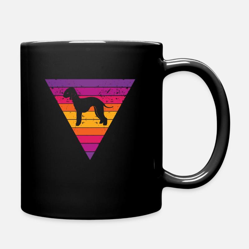 Bedlington Terrier - Full Colour Mug - black