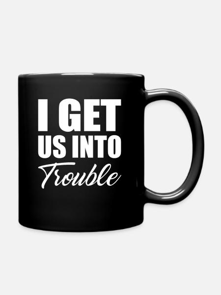 Je nous mets en difficulté Funny Matching Best Friends - Mug uni - noir