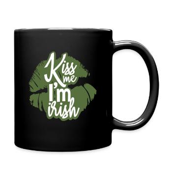 St. Patricks Day Irish - Tasse einfarbig - Schwarz - Rechts