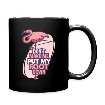 Flamingo - Mug uni - noir - Droite