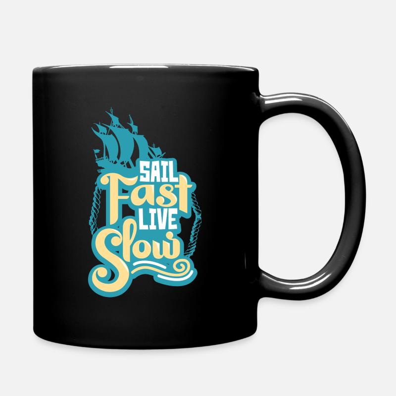 navigation à voile - Mug uni - noir