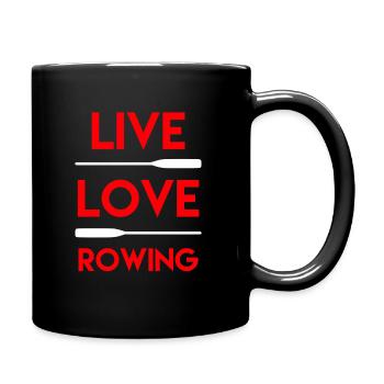 Funny Rowing Team Coxswain Gift - Full Colour Mug - black - Right