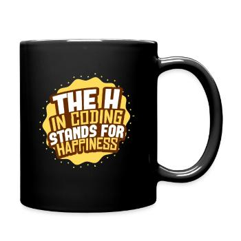 Coding programming - Full Colour Mug - black - Right
