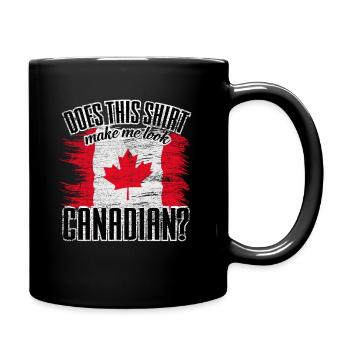 Kanada - Tasse einfarbig - Schwarz - Rechts