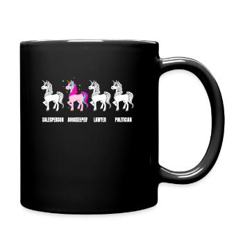Lustig Buchhalter Steuerberater Fibu Geschenk - Tasse einfarbig - Schwarz - Rechts