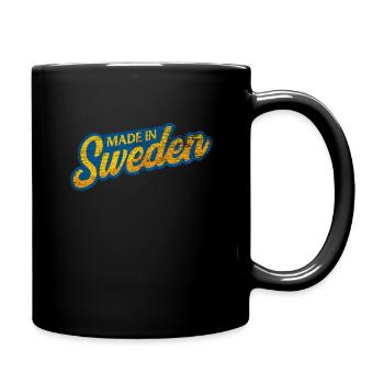 La Suède - Mug uni - noir - Droite
