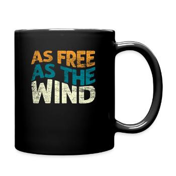 Surfeurs surfant - Mug uni - noir - Droite