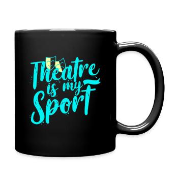 Theater Schauspieler - Tasse einfarbig - Schwarz - Rechts