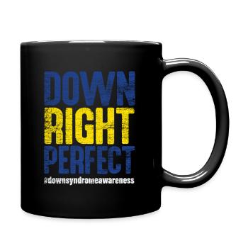 Down Syndrom - Tasse einfarbig - Schwarz - Rechts