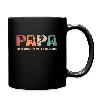 Dad Skater Legend Skateboard Father Gift - Full Colour Mug - black - Right