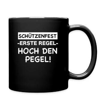 Schützenfest Schützenkönig Schützenverein - Tasse einfarbig - Schwarz - Rechts