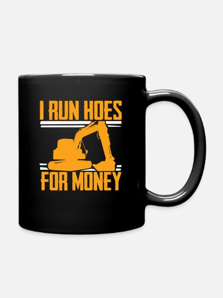 Bagger Baggern - Tasse einfarbig - Schwarz
