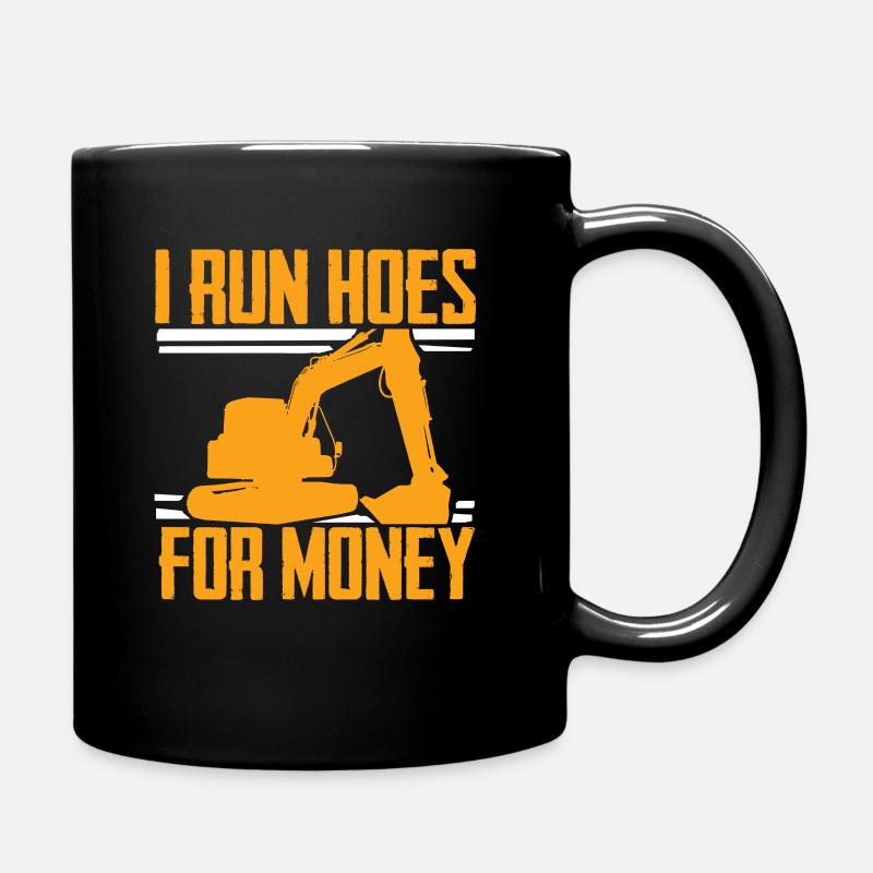 Bagger Baggern - Tasse einfarbig - Schwarz