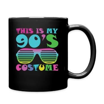 This Is My 90's Costume Retro Sunglasses Funny - Tasse einfarbig - Schwarz - Rechts