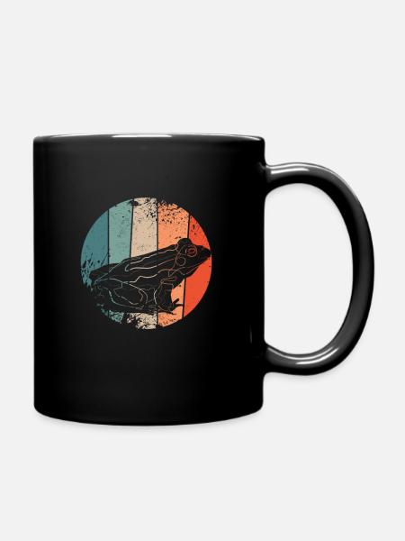 Frosch - Tasse einfarbig - Schwarz
