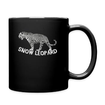 Snow Leopard Leopard Wilderness Animal Rare - Full Colour Mug - black - Right