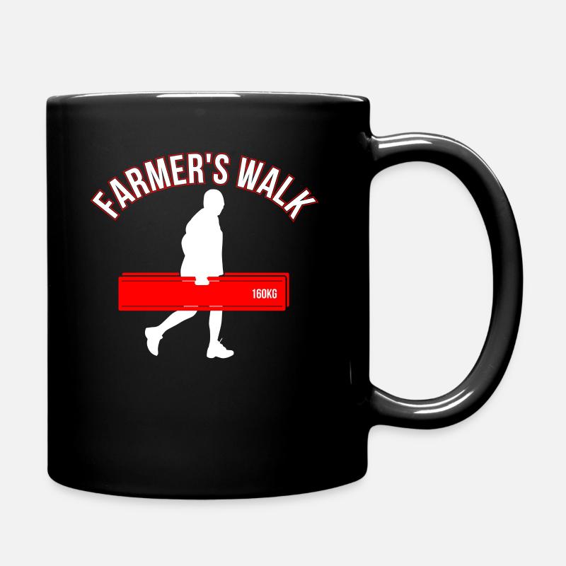 Strongman Farmers Walk Training musculation - Mug uni - noir