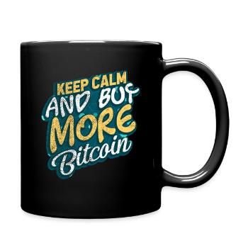 Bitcoin - Tasse einfarbig - Schwarz - Rechts