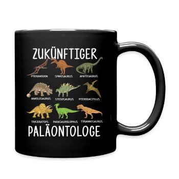 Zukünftiger Paläontologe Dinosaurier Forscher Dino - Tasse einfarbig - Schwarz - Rechts