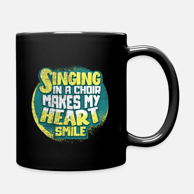 Chor Singen - Tasse einfarbig - Schwarz