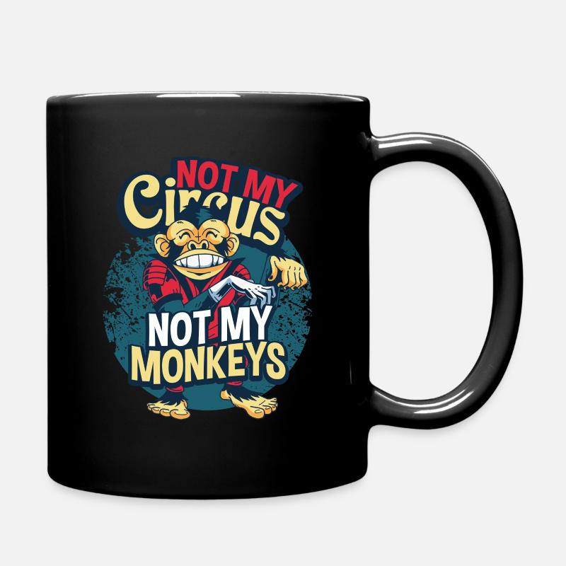 Affe - Tasse einfarbig - Schwarz