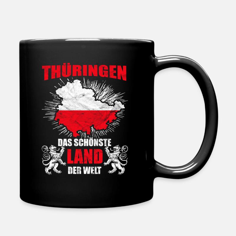 Thüringen Schönstes Land Der Welt Lustiger Spruch - Tasse einfarbig - Schwarz