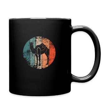 Dromadaire chameau - Mug uni - noir - Droite